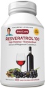 ANDREW LESSMAN Resveratrol-100mg - 30 capsule - Vin roșu Benefical, natural rezultatul antioxidant, fără alcool. Fără aditivi