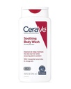 CeraVe Soothing Body Wash for Dry Skin, Dus ulei pentru sensibil, uscat, mâncărime, și Eczema-Prone Skin, Fragrance Free & Paraben Free & Sulfate Free, 10 oz