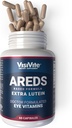 AREDS Lutein ochi vitamine de VisiVite - Lutein Suplimente pentru ochi fără Beta-Caroten - Lutein pentru ochi - Ochi Suplimente pentru adulți - 60 capsule