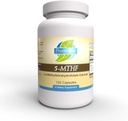Priority One Vitamins 5-MTHF 1mg Supplement Folate Biodisponibil Forma activă Vitamina B9 120 Capsule vegetariene [6]-5-metiltetrahidrofolat metilation