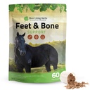 Argint Lining Herbs Picioare & Bone Supplement Pudră de cai Tendoane naturale, Ligaments & Înconjurare țesuturi și Hoof Supliment pentru cai - Normal Limbs Circulation Provizii de îngrijire a cailor - 1 LB