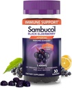 Sambucol Black Elderberry Gummies - Elderberry cu zinc şi vitamina C pentru adulţi, Sambucus Gummies, Immune Support - 30 Conte