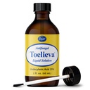 Produse Baar - Toelieva Soluție lichidă antifungică - 25% Acid nedecilenic, ulei de măsline organic, extract de semințe de grapefruit - Putere maximă - Lupte sub și în jurul unghiilor de la picioare - 2 oz