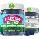 Fibră de mestecat pentru adulți, Sugar Free 10g Prebiotic Fiber Supliment cu enzime digestive, Probiotice & 100mg Betaina pentru Digestive & Gut Health și Regula Bowel Movement, Vegan, Gelatină gratuit,120ct