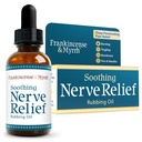 Frankincense & Myrrh Soothing Nervi de ajutor Rubbing ulei, Neuropatie Durere Relief pentru mâini și picioare - cu uleiuri esențiale mentol și Frankincense, 2 Fl. Oz. Putere maximă pentru picioare