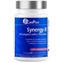 CanPrev Synergy B Complex cu L-Theanin 60 capsule 30-zi de aprovizionare - Promovarea relaxării mentale, îmbunătățirea energiei, claritate cognitivă și corp & minte - Vegan, non-GMO și gluten-liber