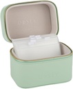 SAGE Dosey Travel Pill Case & Easy-Slide Poches - Vegan din piele Daily Pill Organizator cu 7 buzunare etanșe pentru depozitare și protecție medicament - Organizator de medicamente elegant