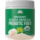 Acacia organic Senegal Prebiotic Fiber Powder. USDA Organic Plant based Soluble Vegan Prebiotics Gut Health Supliment cu enzime digestive. HSA + Vitamine eligibile FSA Numai lista aprobată