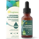 Liposomal Glutatione 1500 MG, Absorbție superioară, Supliment glutatione lichide, Antioxidant puternic, Detoxifiere hepatică, Îmbunătățitor imun, Soy-Free, Non-GMO, Vegan & Gluten Free, 2.02 fl.oz