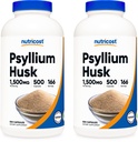 Nutricost Psyllium Husk 1500 mg; 500 capsule (2 flacoane)