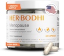 Meno- Menopause Echilibrul hormonal pentru femei, Estrogen Soy Isoflavones Menopause Supliment pentru femei, Sfântul Basil, Ashwagandha, Black Cohosh Hot Flashes Menopauza Relief (60 capsule)