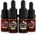 Rocky Mountain Barber companie Barbă de ulei de dimensiune pachet - 4 Variităţi unice de ulei barbă (0,17 oz fiecare) - Cedarwood, Sandalwood, Bambus & Unscented 