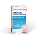 Glenmark Therapeutics Original Force Famotidină Tablets, 10 mg, Acid Reductor pentru Arsuri la stomac, 200 Count