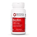 PROTOCOLUL PENTRU VIATA BALANCE Biotin 5000mcg - Vitamina B7 Supliment - par, piele, Nails Support - pentru carbohidrati Metabolism si cresterea celulelor - Biotina Vitamina B Capsule - 90 Veg Caps