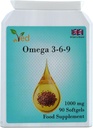 Ved Omega 3-6-9 Supliment alimentar softgel, de la Cold Press Seed Oil, 1000 mg 90 Soft Gel - 90 Days