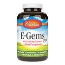 Carlson - E-Gems Plus, Vitamina Naturală E 400 UI, Sprijină o inimă sănătoasă, 250 geluri moi
