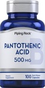 Piping Rock Pantotenic Acid 500mg 