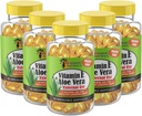 Sunshine Naturals Vitamina E și Aloe Vera Moisturizer. Formula de hidratare pentru piele uscată, relief soothing, nutrisment, și Elasticitatea pielii. Promovează pielea moale şi sănătoasă. 60 flacoane. Cutie cu 5 flacoane