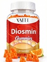 VAITE Diosmin 1000mg - Suplimente de suport pentru varice - Leg Health Supplement Formula Optimizer venos, Citrus Bioflavonoids, Ajuta la circulatia picioarelor, Chews Gummy, 60 Vegan Gummies
