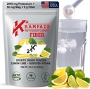 Krampade Fiber Supliment Electroliti pulbere - 9g Fibră prebiotică + 2000mg Supliment de potasiu + Magneziu 