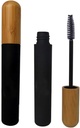 mollensiuer 2Pcs 6ml Refillable Goal Mascara Tube Flacoane Black Reutilizabile Eyelash Cream Container Sticluță cu baghetă de gene și capac de bambus pentru DIY Mascara, Travel