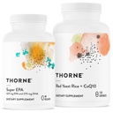 THORNE - Super EPA și Red Yeast Rice & CoQ10 Bundle - Suportă Cardiovascluar, Joints, Brain, și Skin Health - 90 la 120 Serviri