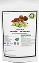 R V Essential Organic Triphala Powder 200gm/ 7, 05oz/ 0, 44lb- Made from Haritaki, Vibhitaki and Amla 1:1:1 Triphala Churna Powder USDA Organic Certified Ayurvedic Herbal Supplement in Zip Lock Pouch