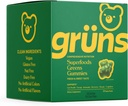 Gruns Super Greens Gummy Bears - Spirulina organica si Chlorella, Prebiotice pentru Digestive Health, 20+ Vitamine si Minerale - 30 plicuri - 240 Gume