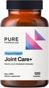 PureFormulas Joint Care + - Premium Joint Supplement with Hyaluronic Acid, Glucosamine, MSM, Green Lipped Mussel, Turmeric & More - Non-GMO Formula pentru adulți (120 capsule)