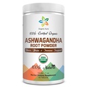 Certified Organic Ashwagandha Root Powder 16Oz -1Lb. Stres natural, Brain and Immune Support. Îmbunătățește sănătatea generală. Superfood crud. Plante naturale 100%