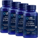 Life Extensie BioActive Complete B Complexul cel mai complet B Formula 60 Capsule vegetariene 4-Pak