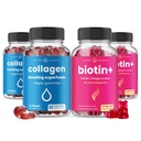 NutraChamps Păr complet, Piele și unghii Bundle. Biotina, Colagen, Keratina