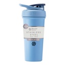 BlenderBottle Sport Sleek Izolat din oțel inoxidabil Shaker Sticla cu whisk sârmă, 25-Ounce, Dusty Blue 