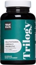 Vibrant Health, Trilogy, Probiotic Multivitamine cu un amestec esential de Omega-3, Vitamina A, B12, C, D3, E, Seleniu, Magneziu & Zinc, 30 Servings