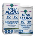 Planeta Vital - Vital Flora Suport Immunologic Probiotic, 60 Miliarde CFU, 60 Tulpini Diverse, 7 Supliment ciuperci organice Amestec cu prebiotice, Perioada de valabilitate Digestive Probiotice 30 Capsule