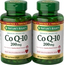 Nature’s Bounty CoQ10 200 mg Softgels, Heart Health & Cellular Energy Support, Twin Pack, 160 Rapid Release Softgels