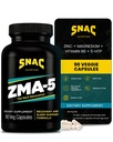 SNAC ZMA-5 Suplimentul de ajutor pentru somn, Promovarea Recuperarea si cresterea musculara, Suport Immun, & Somn Restaurativ cu Zinc, Magneziu & 5-HTP, Post Workout, Înainte de Bed ZMA Suplimente 90 Capsule vegetale