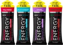 NewTrition® Extra Force Energy Shots, 250 mg Cafeine Energy with Vitamin B & Amino Acids, Sugar-Free Vitamine Energy Shot, Zero Calorie Focus & Stamina Booster, 1.7 floz (Pachet de 4, 4 arome-amestecat-1)