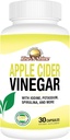 Rise-N-Shine Apple Cidru Capsule Oţet - Immune Support Vitamine - Suport Gut pentru Femei & Bărbaţi 30 de zile de aprovizionare (30 capsule)