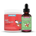Wonder PAWS Heart + Vitality Superhero Chews Plus Milk Thistle drops - pentru câini Heart Health, Circulation, Liver & Immune Support - Heart + Vitality 90 Chews - Milk Thistle Drops 2 Onces