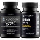 Nugenix Essentials Shilajit și Total-T Testosteron Booster pentru bărbați