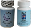 Rad ZZZ Rad Jaw Bundle Natural Rest Aid and TMJ Relief Supplement, Alleviate Jaw Pain, Reduce Teeth Grinding and Clenching, Developed by a Dentist, Made in the USA