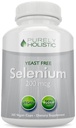 Seleniu 200mcg - 365 capsule Vegan nu tablete - Pure & Drojdii Free L-Selenometionină pentru o absorbţie îmbunătăţită - tiroidă, inima, şi suport al sistemului imunitar - Antioxidant Trace Mineral - Made in USA