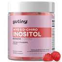 Myo-Inositol & D-Chiro Inositol Gummies, Vitamina B6 B12 & Folate for Women, Vegan, Sugar Free, Strawberry Flavor, 60 Count