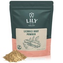 Lily of the Valley Licorice/Liquorice Root Powder - Ground Mulethi Soursed from India - Natural Sweetener - Vegan & Gluten-Free - Packed in Resealable Pouch (16oz, 453g)