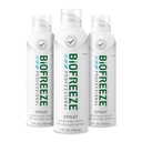 Biofreeze Professional Pain Relief Spray pentru genunchi, gat, Hip, comun, Umăr, & simplu Backache, Artrita Pain Reliever, Dureri musculare Sore, Mentol colorat Spray 4 Fl Oz (Pachet de 3)
