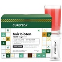 Cureveda Curveda Crow Plant Pe bază de Biotin 10000 Mcg pulbere Supliment pentru Unisex, Beneficii Scalp sănătos și creșterea părului, Fără zahăr adăugat, Aromă de rodii naturale 150 g (Pachetul de 1) Crow-1