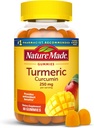 Natura făcut Curcumin Turmeric 250 mg per servire, Supliment alimentar pentru suport antioxidant, 60 Gume, 30 zile de aprovizionare
