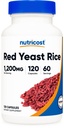 Nutricost Red Yeast Rice 1200mg, 120 capsule - 60 Serv, Veggie Caps, Non-GMO, Gluten Free