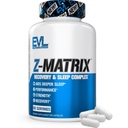 EVL Post Workout Recovery Supplement - Magneziu și zinc - ZMatrix Zinc Magneziu Aspartate Muscle Recovery Supliment pentru Sleep Support și sănătatea musculară